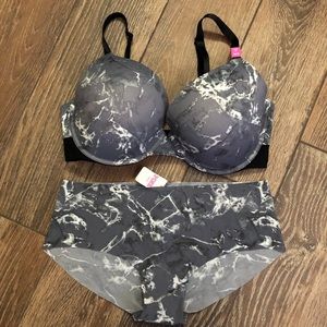 PINK Bra and Undie Set